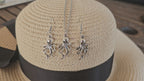 Conjunto de Collar y Pendientes Pulpo – Plata Envejecida