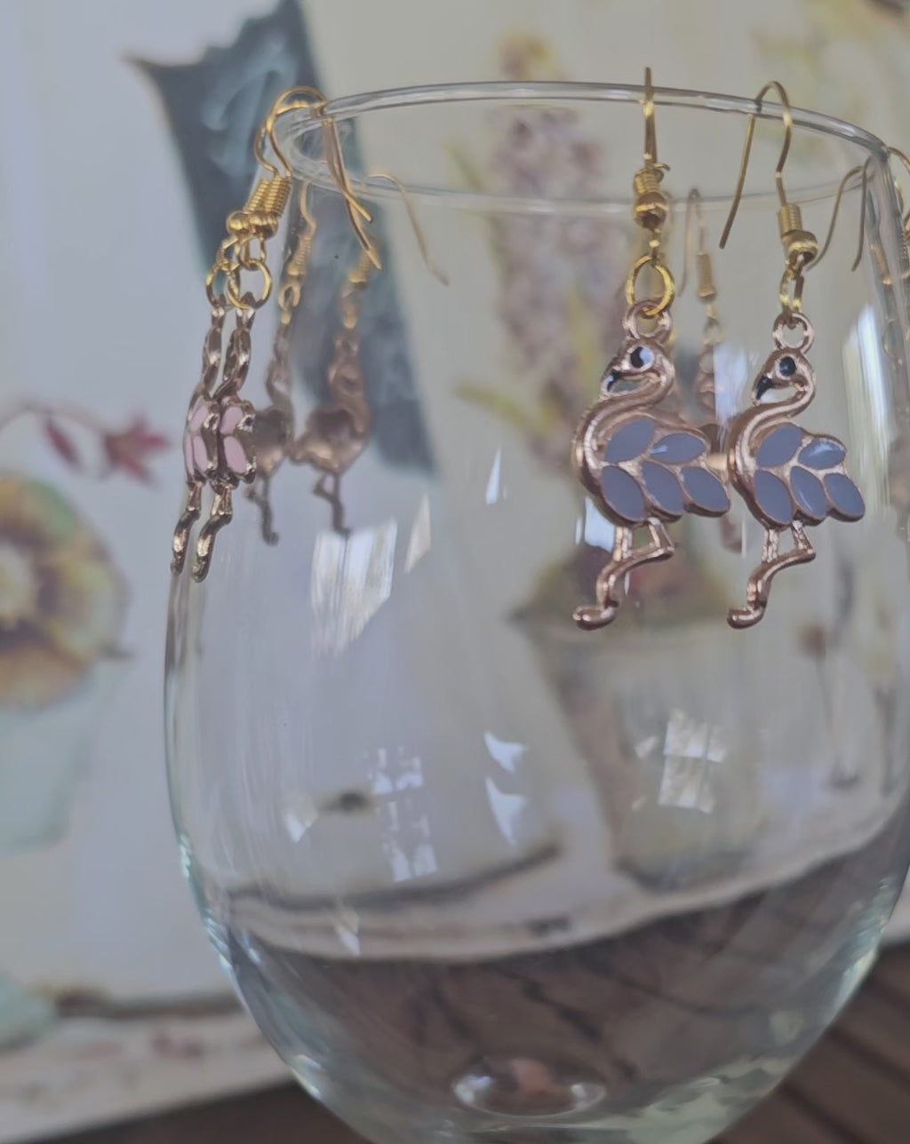 Amantes pendientes de los flamencos