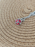 Collares con colgante de bola redonda con de metal de moda para mujer, colores diferentes