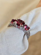 Muy bonito anillo de fila