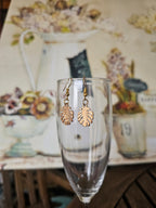 Monstera leaf earrings