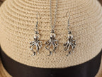 Conjunto de Collar y Pendientes Pulpo – Plata Envejecida