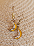 Pendientes divertidos con forma de banana