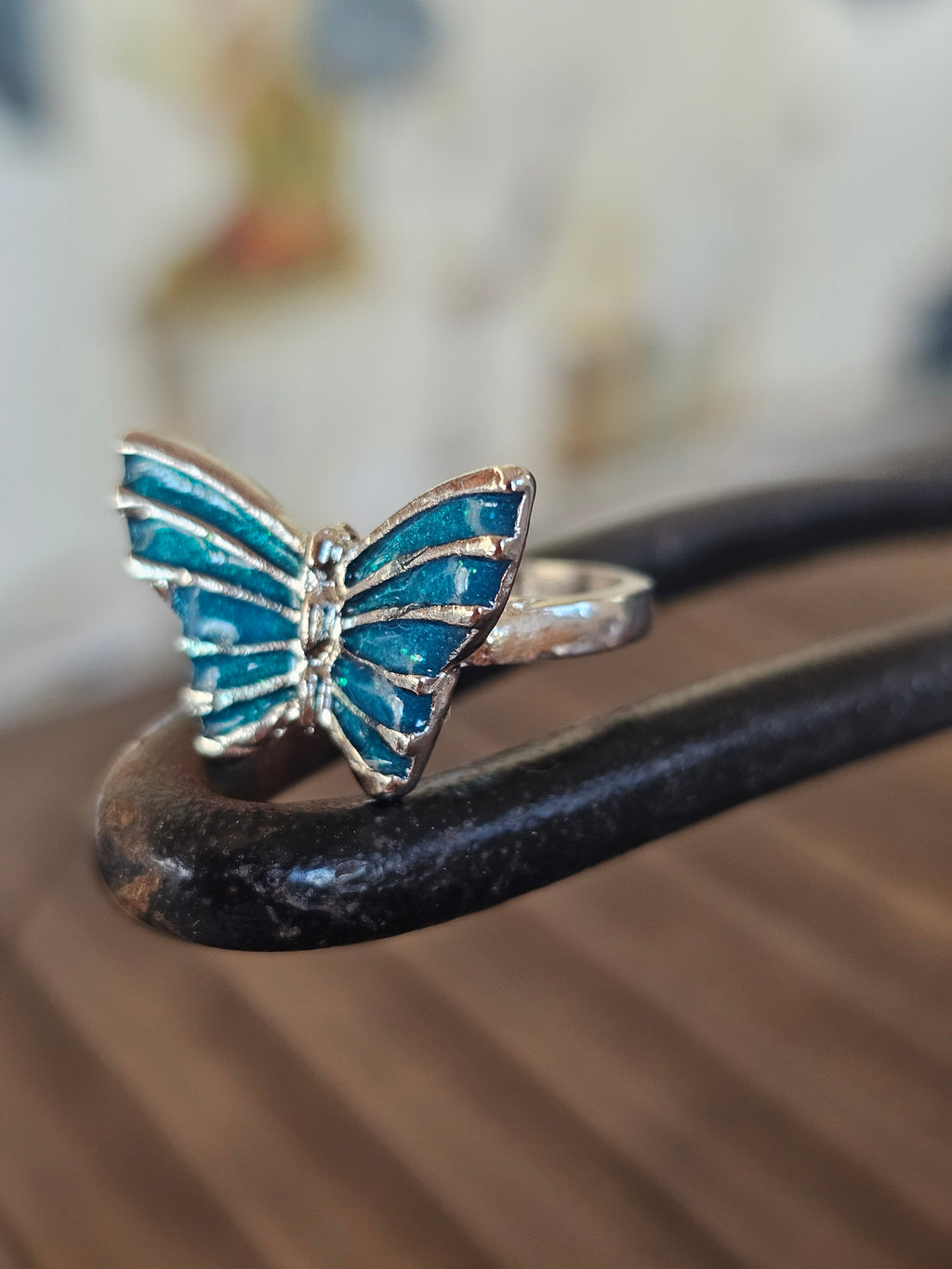 Anillo diseño de mariposa