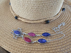 Lindo collar púrpura y pink para cualquier ocasión