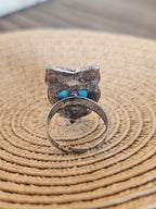 Hermoso anillo bohemio en forma de búho