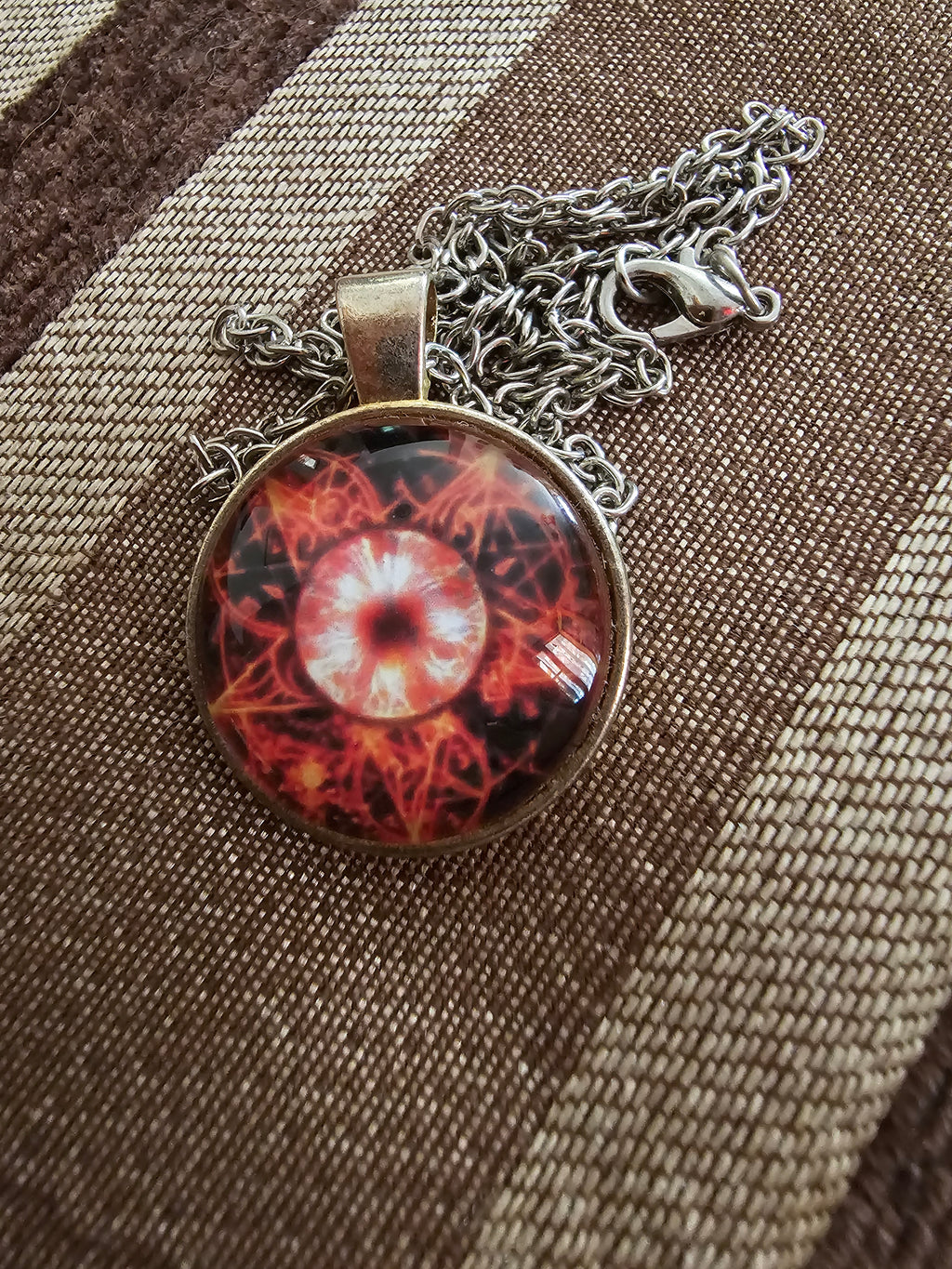 Colgante de pentagrama de fuego