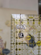 Pendientes de mariposa de cristal