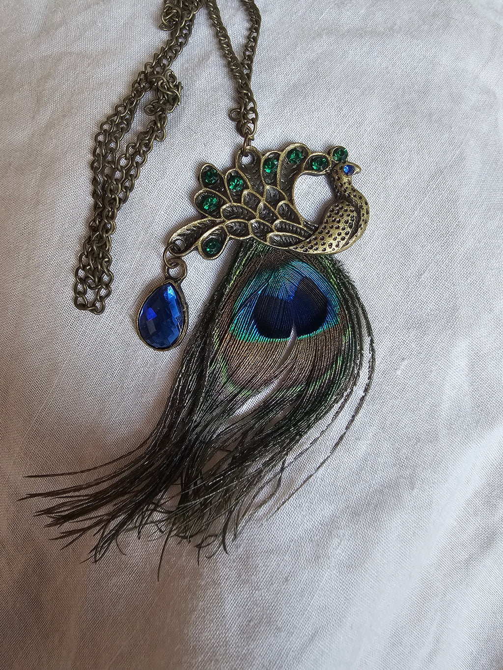 Colgante pavo real