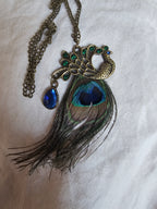 Colgante pavo real