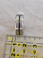 Anillo con un rayo azul