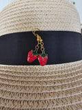 Divertidos pendientes forma de fresas