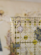Pendientes blanco cristal