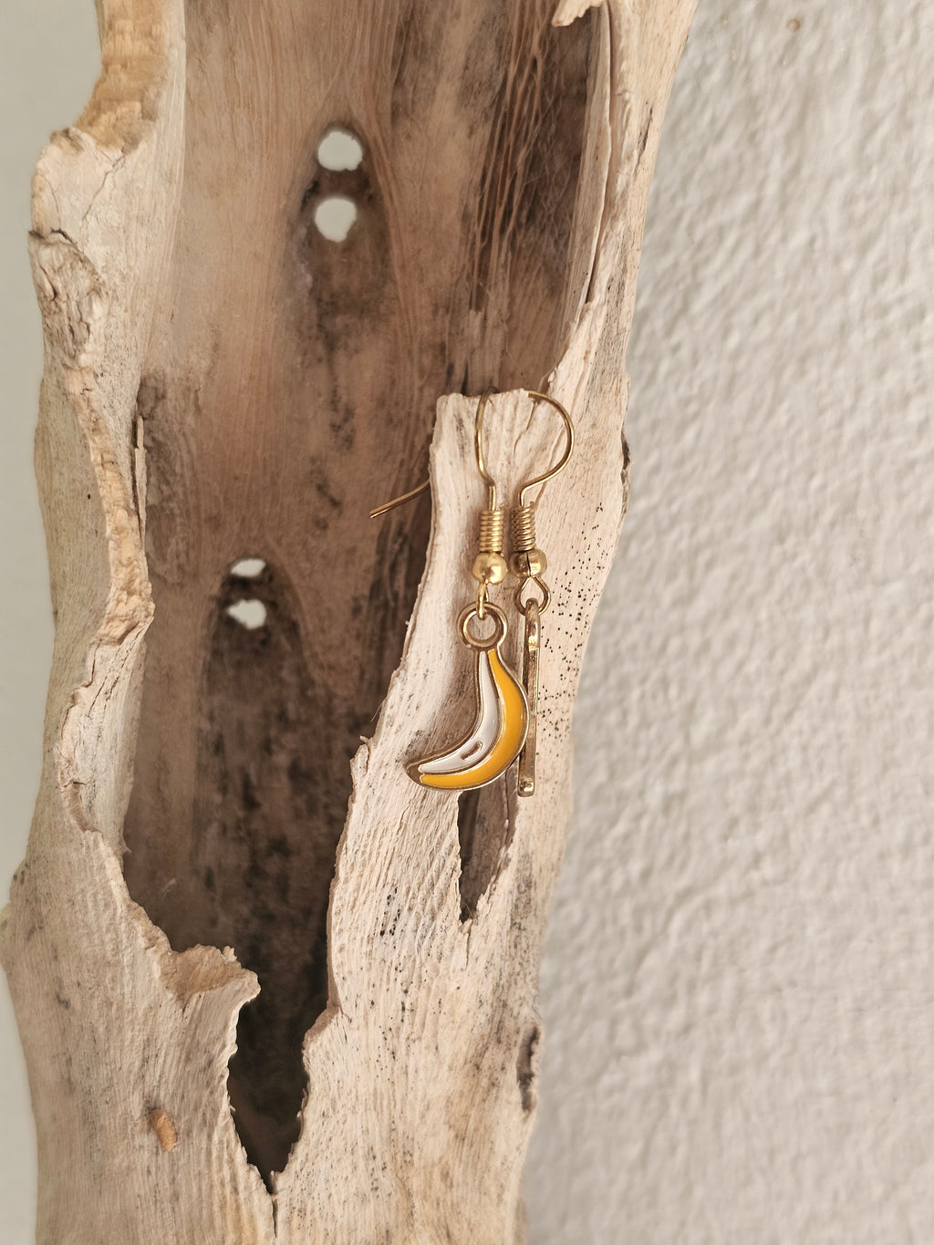 Pendientes divertidos con forma de banana