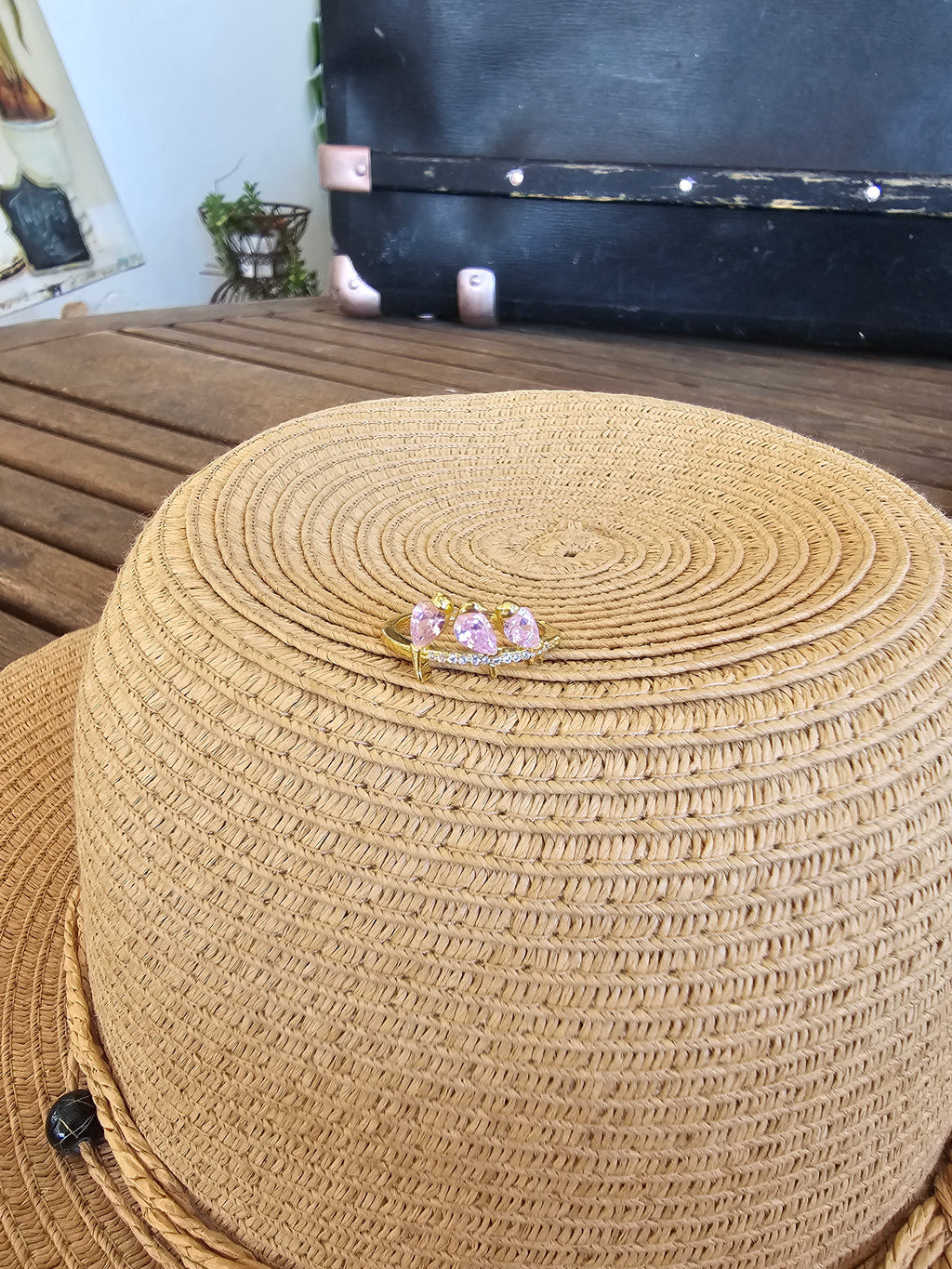 Hermoso anillo con pajaritos en la rama