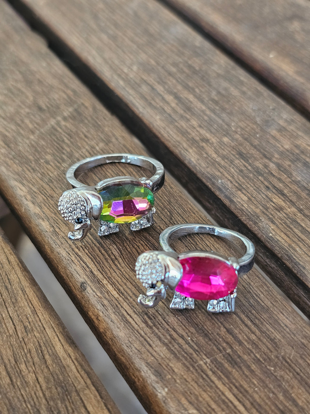 Divertido anillo en forma de elefante