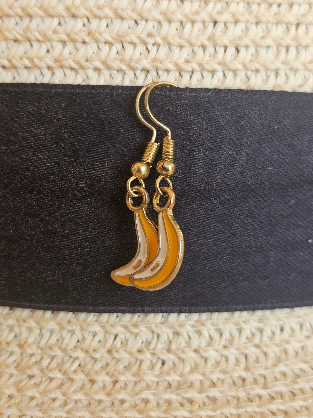 Pendientes divertidos con forma de banana