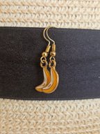 Pendientes divertidos con forma de banana