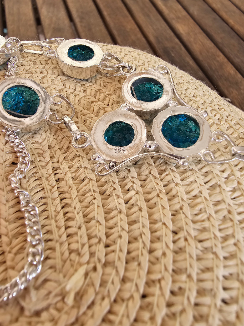 Lindo collar azul  para cualquier ocasión