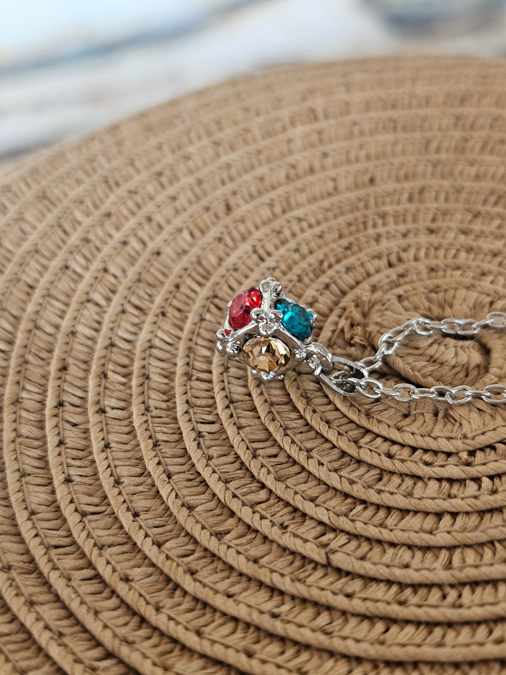 Collares con colgante de bola redonda con de metal de moda para mujer, colores diferentes