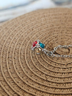 Collares con colgante de bola redonda con de metal de moda para mujer, colores diferentes