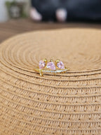 Hermoso anillo con pajaritos en la rama