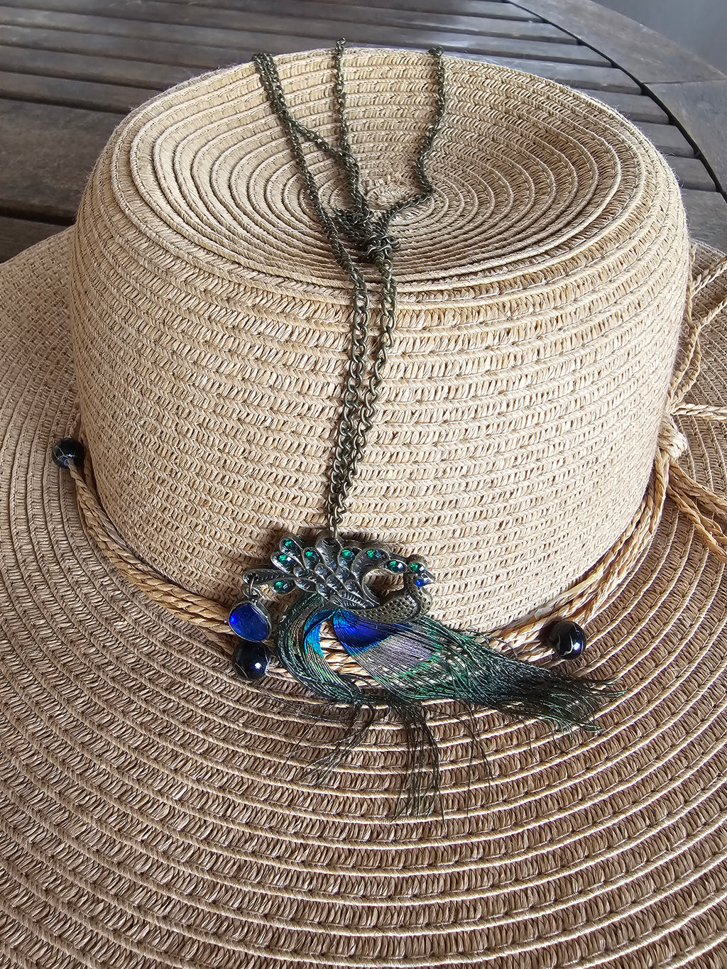Colgante pavo real