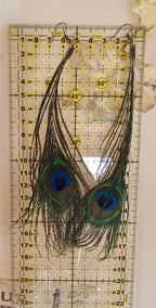 Peacock Feather Earrings