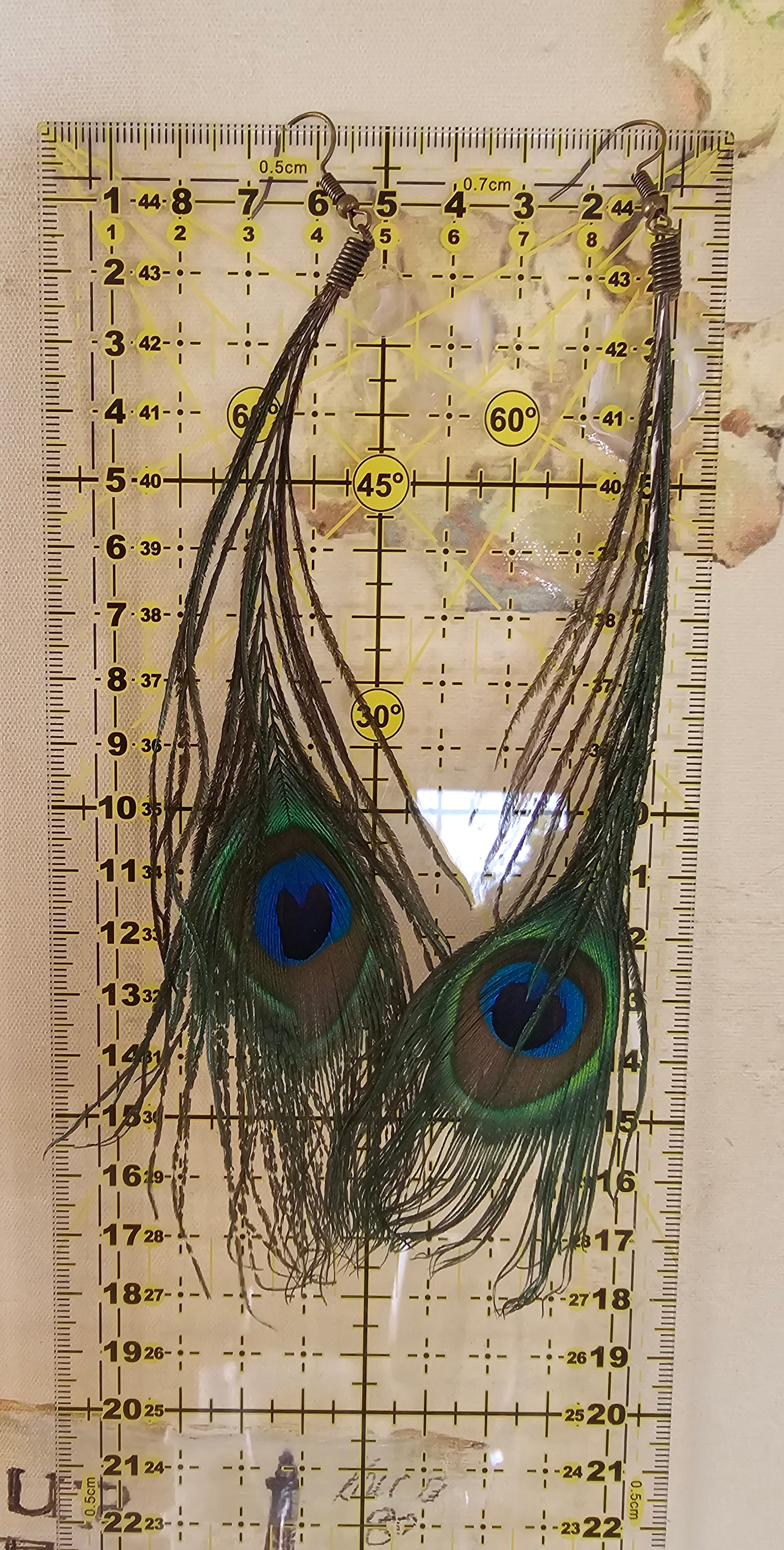 Peacock Feather Earrings
