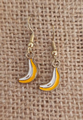 Pendientes divertidos con forma de banana