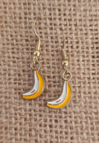 Pendientes divertidos con forma de banana