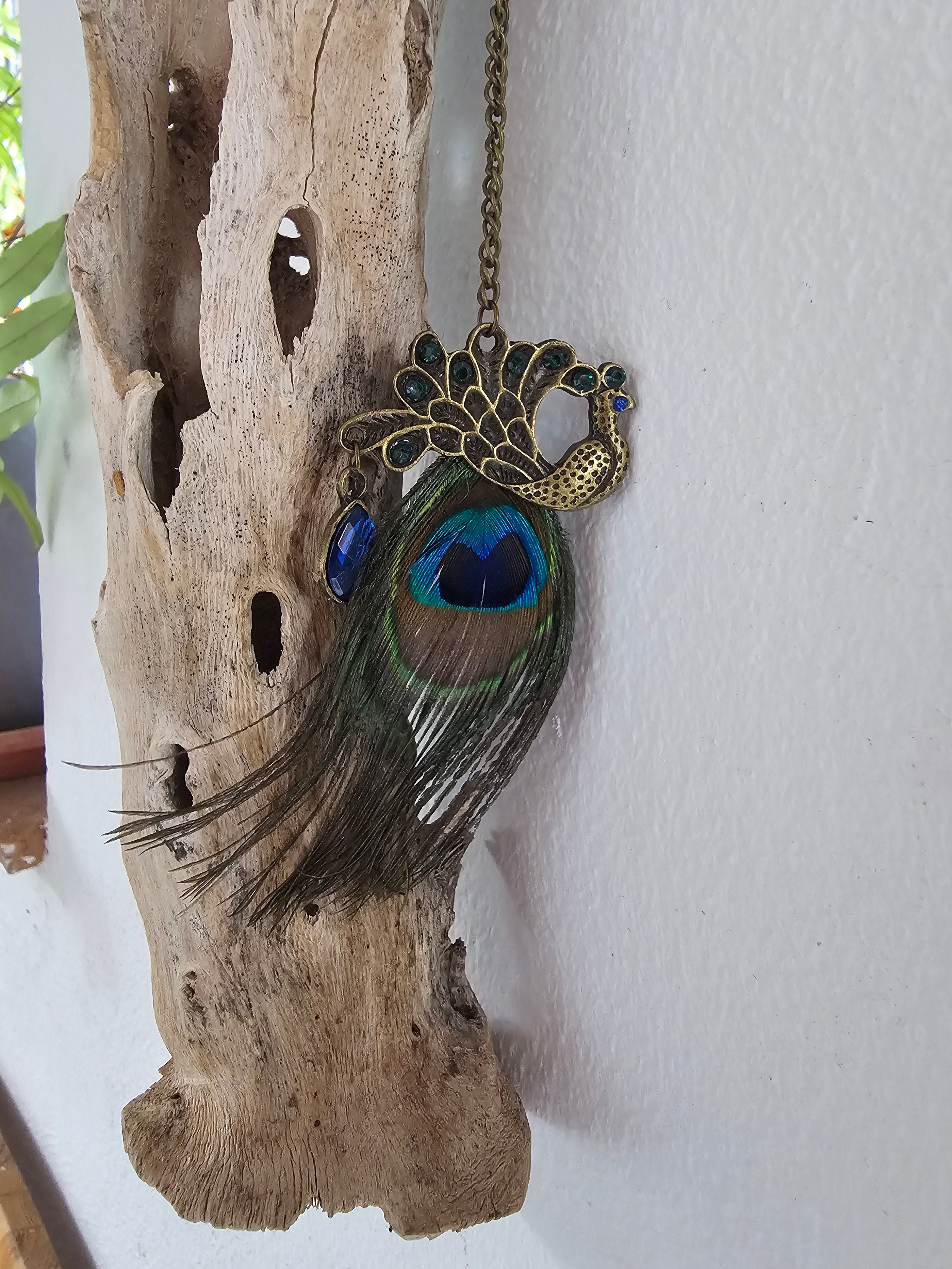 Colgante pavo real
