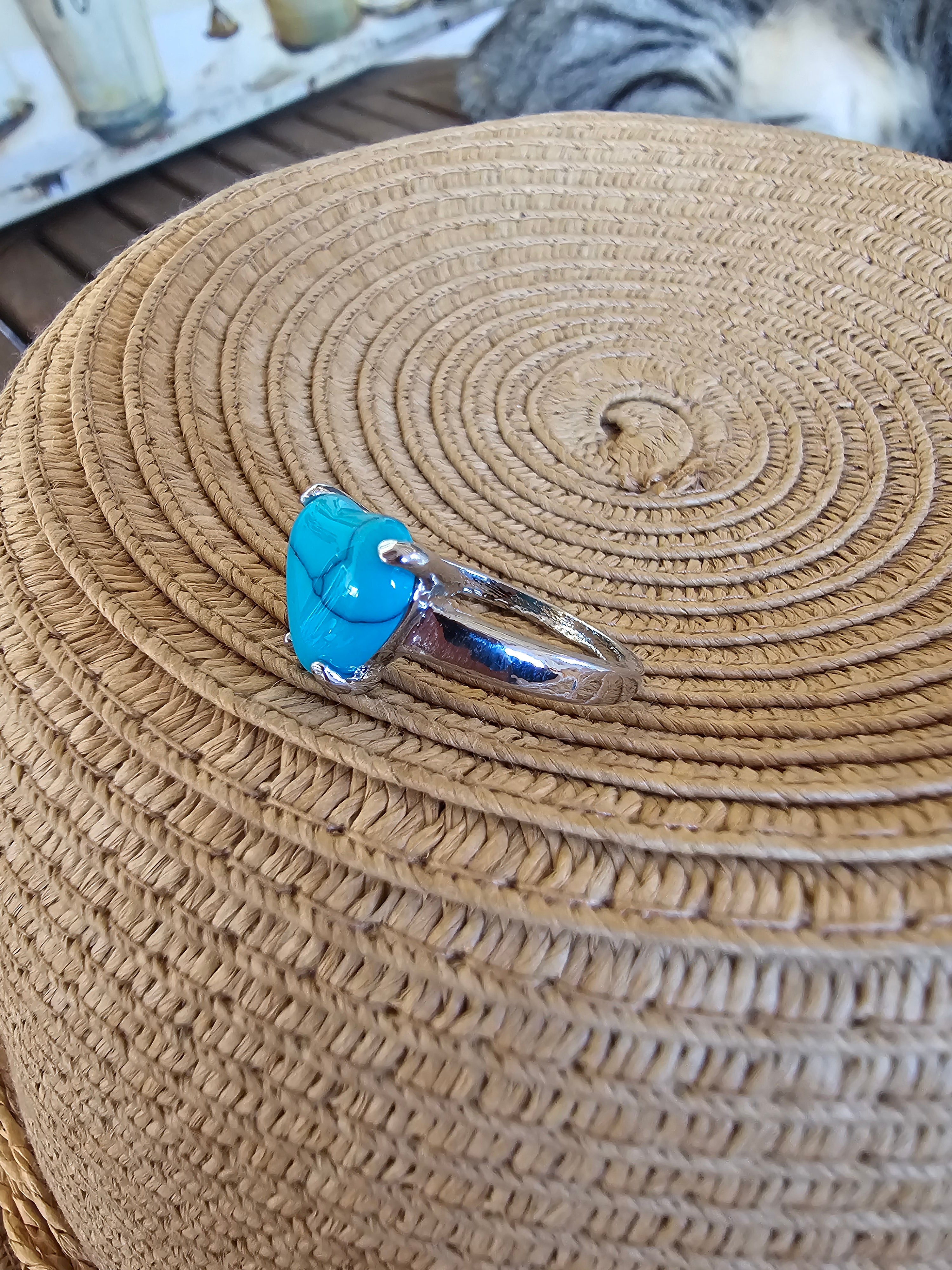 Bohemio anillo en forma de corazón