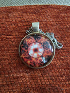 Colgante de pentagrama de fuego