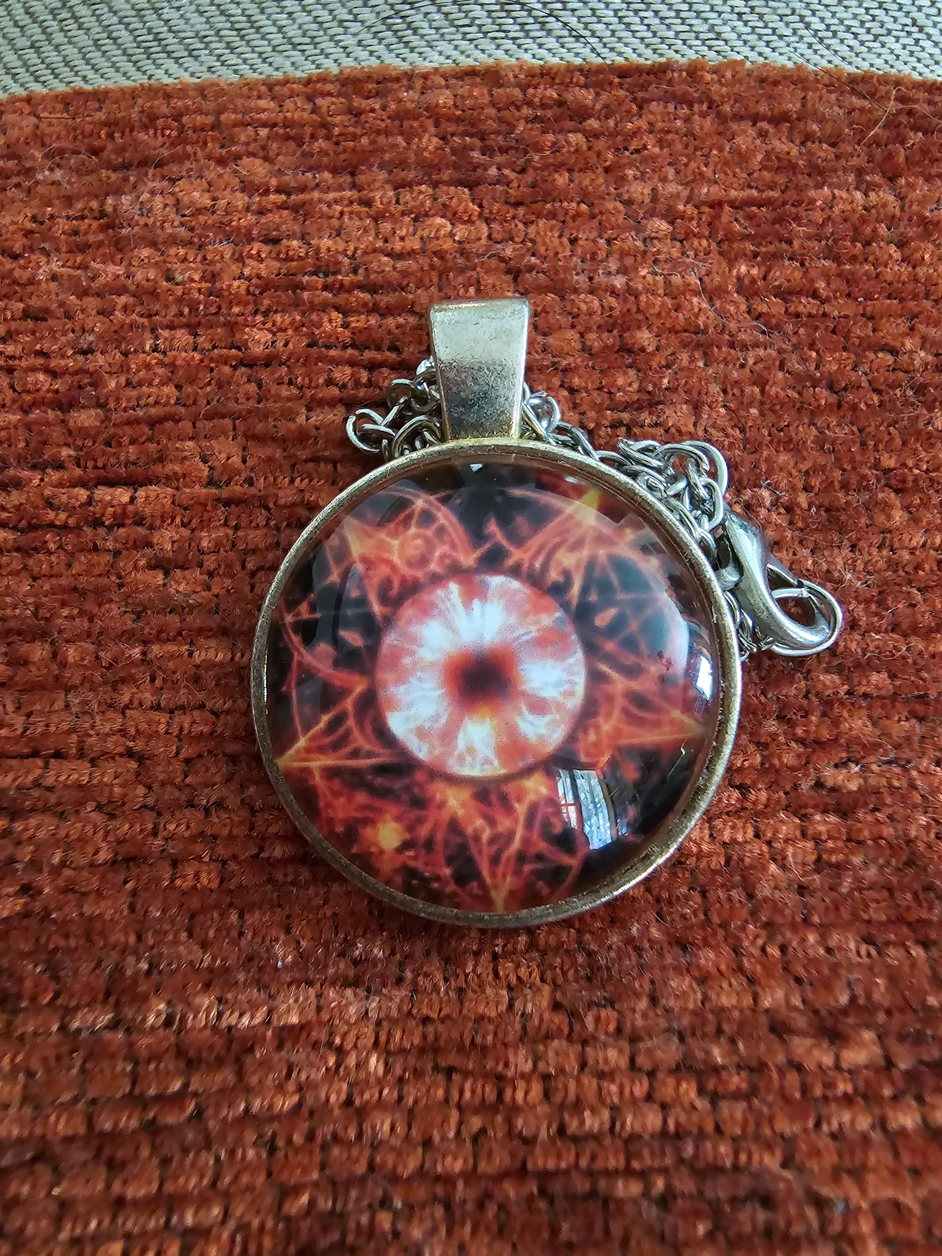 Colgante de pentagrama de fuego