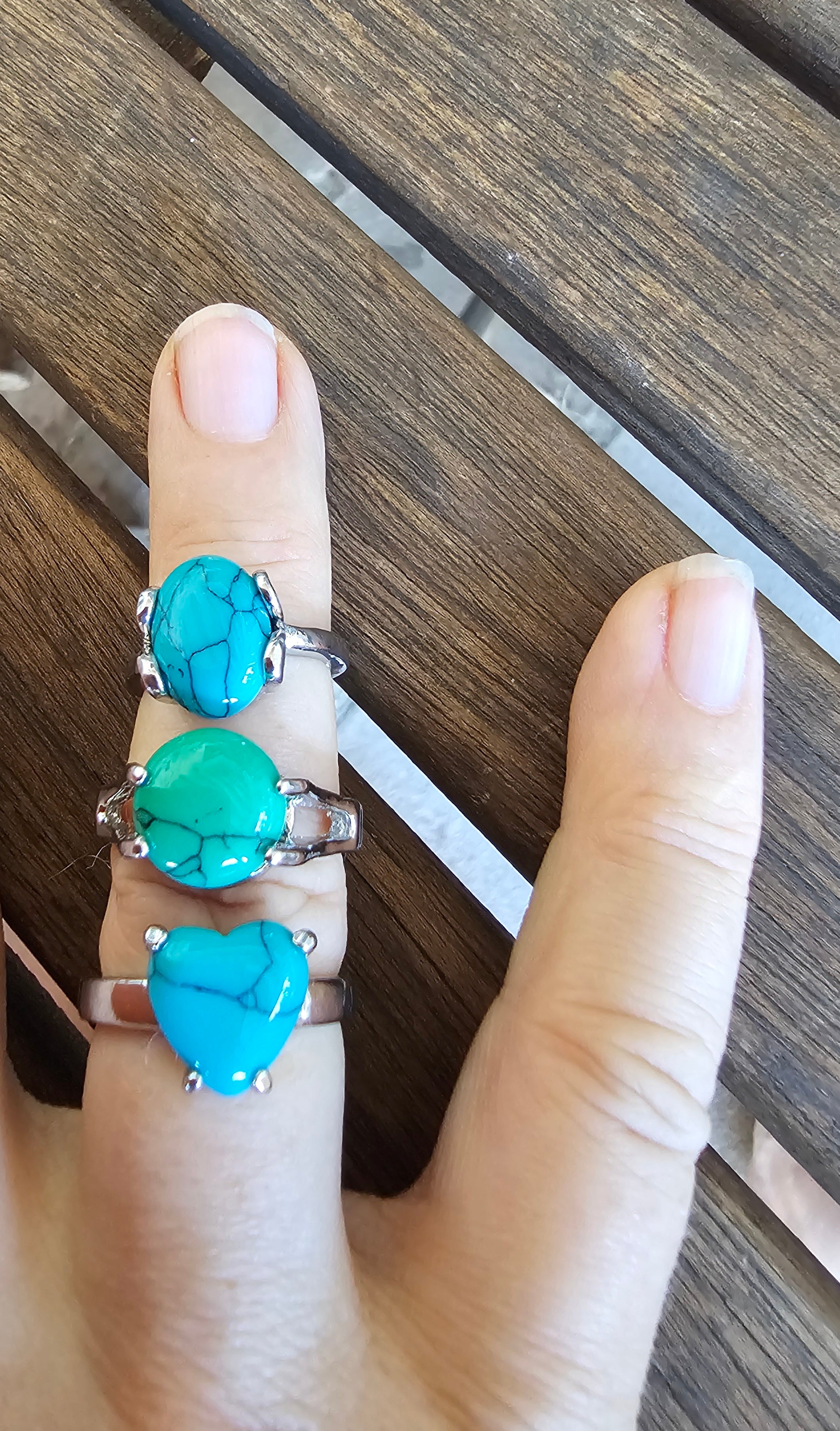 Bohemio anillo en forma de corazón