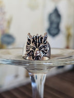 Cabeza de lobo en anillo
