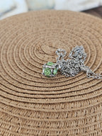 Collares con colgante de bola redonda con de metal de moda para mujer, colores diferentes