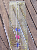 Lindo collar púrpura y pink para cualquier ocasión