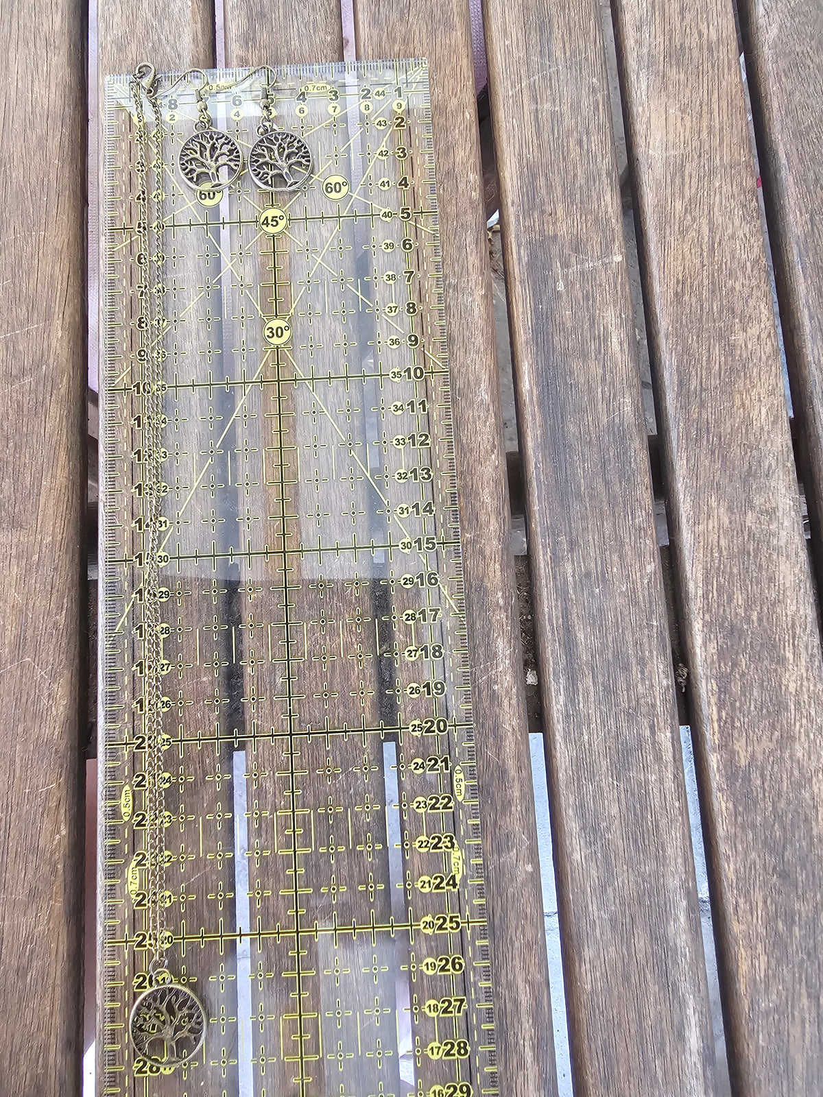 Conjunto de Collar y Pendientes Árbol de la Vida – Bronce Envejecido